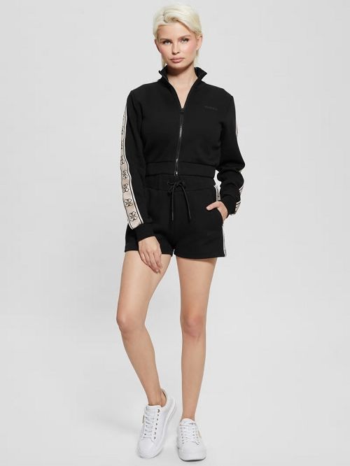Guess Eco Britney Sweat Shorts Zwart | GUESS-SN28452