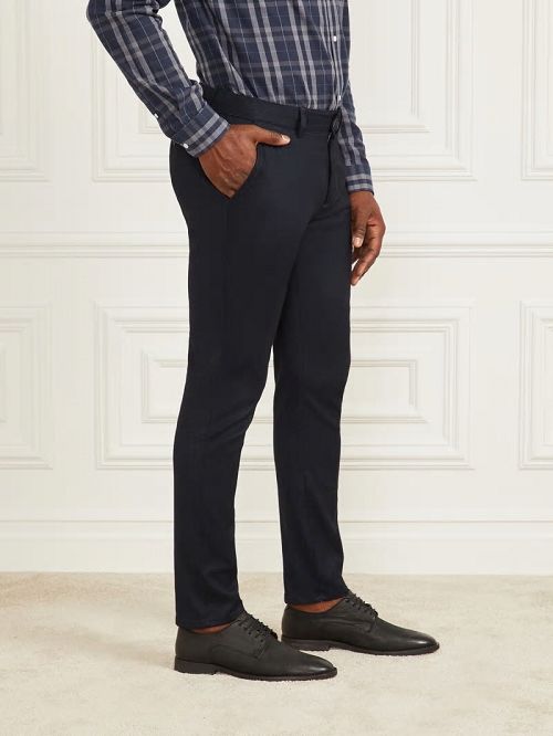 Guess Eco Ciro Napoli Pant Blauw | GUESS-SN31379
