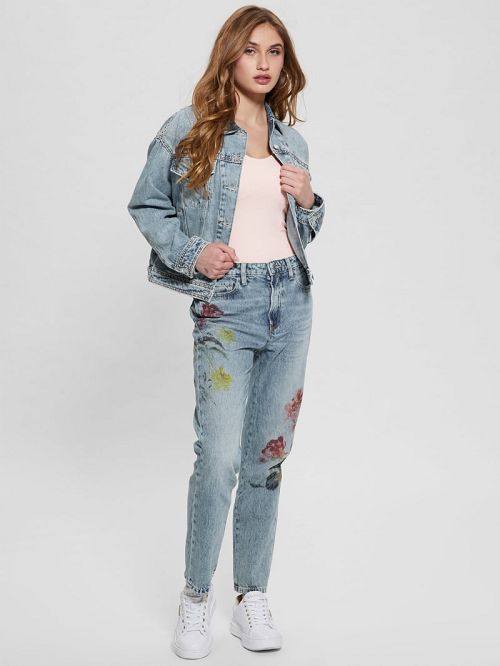 Guess Eco Clara Studded Jacket Blauw | GUESS-SN26698