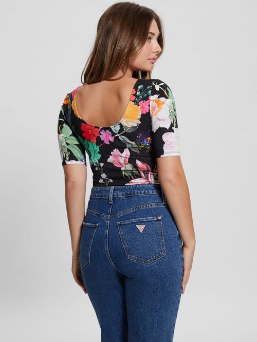 Guess Eco Clara Twisted Yoke Top Multi | GUESS-SN27505