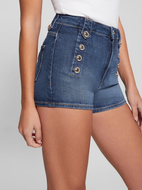 Guess Eco Clash Denim Shorts Blauw | GUESS-SN26502