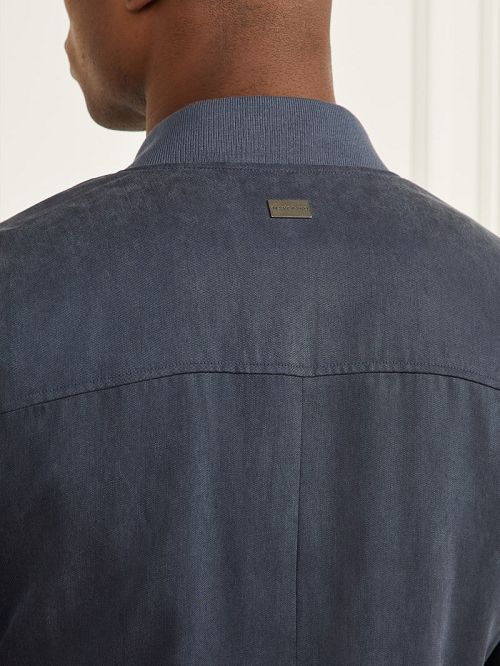 Guess Eco Classic Flight Jacket Blauw | GUESS-SN30797