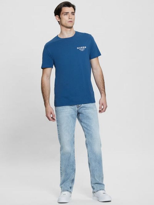 Guess Eco Classic Tee Blauw | GUESS-SN30528