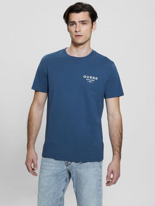Guess Eco Classic Tee Blauw | GUESS-SN30528
