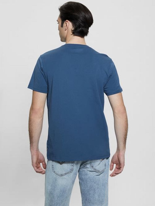 Guess Eco Classic Tee Blauw | GUESS-SN30528