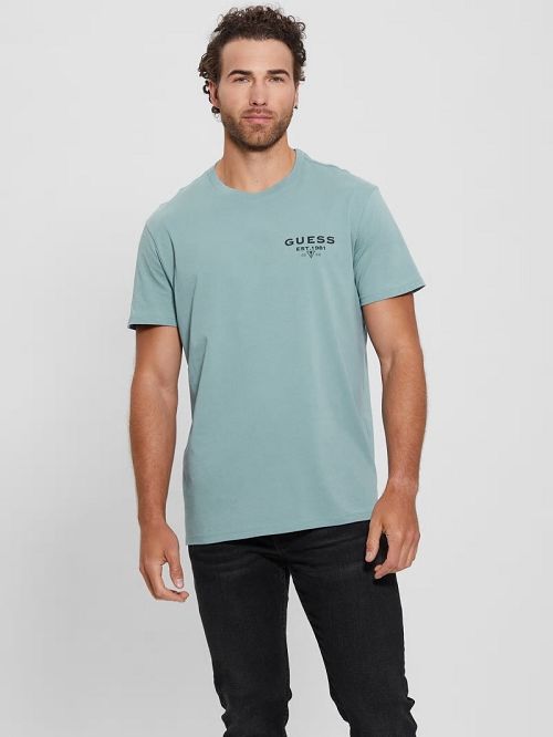 Guess Eco Classic Tee Blauw | GUESS-SN30640