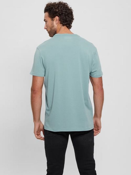 Guess Eco Classic Tee Blauw | GUESS-SN30640