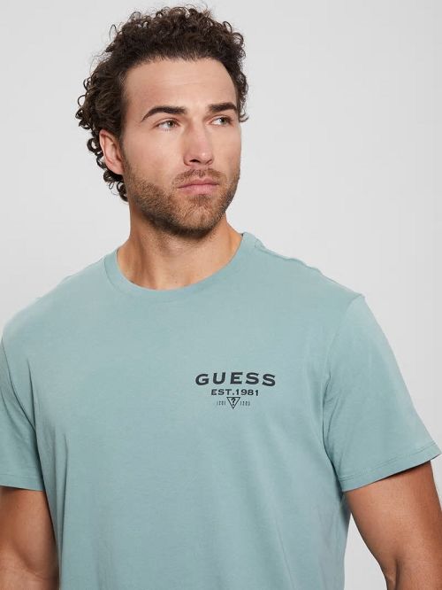 Guess Eco Classic Tee Blauw | GUESS-SN30640