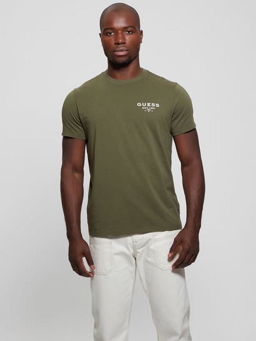 Guess Eco Classic Tee Groen | GUESS-SN30572