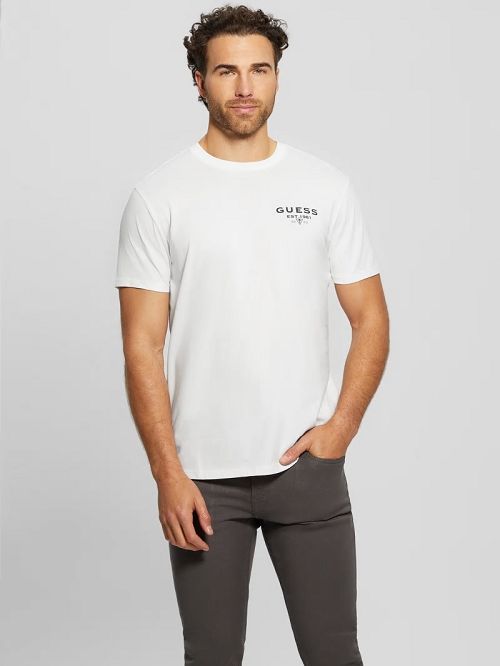 Guess Eco Classic Tee Wit | GUESS-SN30485