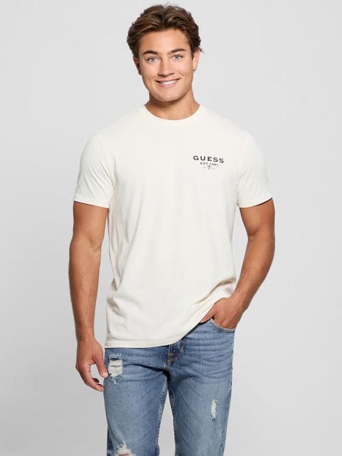 Guess Eco Classic Tee Wit | GUESS-SN30619