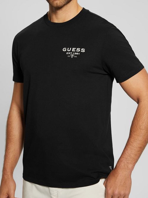 Guess Eco Classic Tee Zwart | GUESS-SN30708
