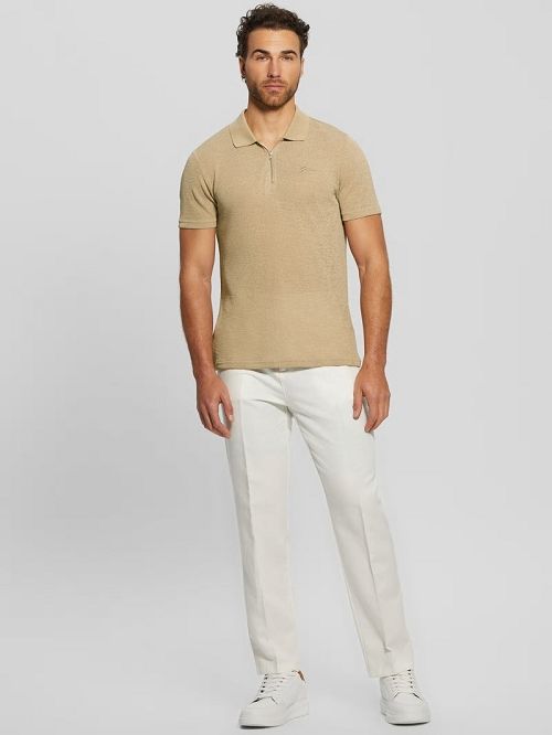 Guess Eco Clement Linen Chino Pants Wit | GUESS-SN31430