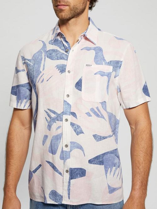Guess Eco Collin Printed Shirt Multi | GUESS-SN31127