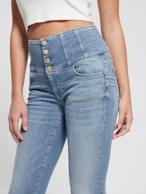 Guess Eco Corset Shape Up Jeans Blauw | GUESS-SN26640