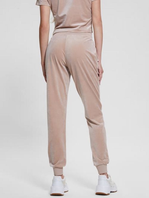 Guess Eco Couture Velvet Joggers Roze | GUESS-SN28471