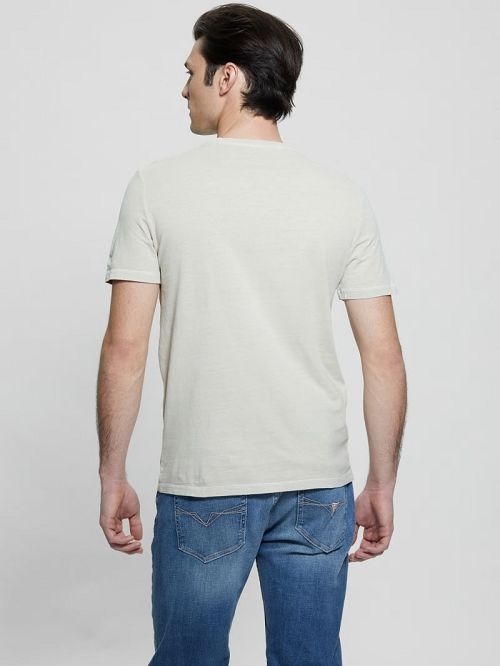 Guess Eco Crewneck Flower Tee Wit | GUESS-SN30522