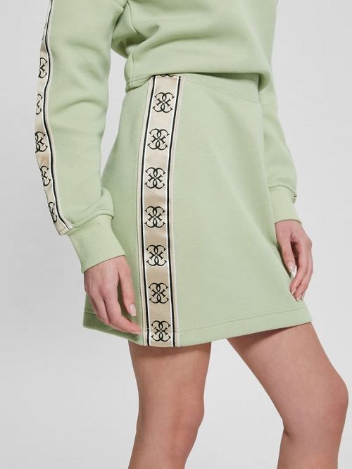 Guess Eco Cymone Quattro G Skirt Groen | GUESS-SN28430