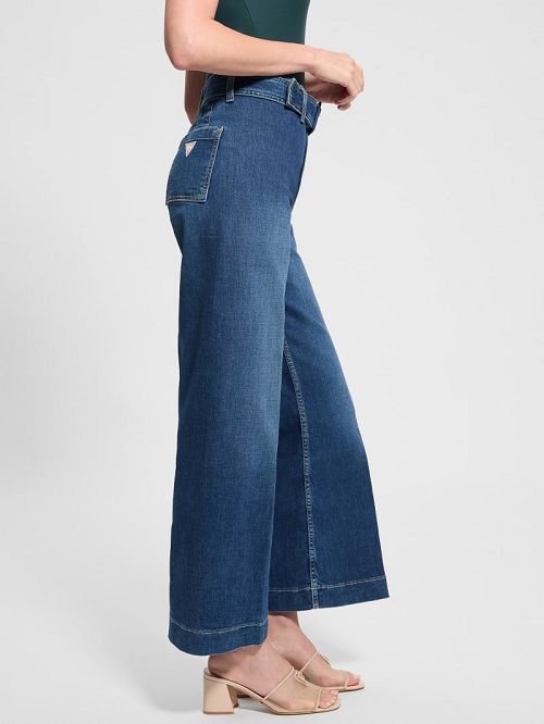 Guess Eco Dakota Belted Seamless Jeans Blauw | GUESS-SN26645