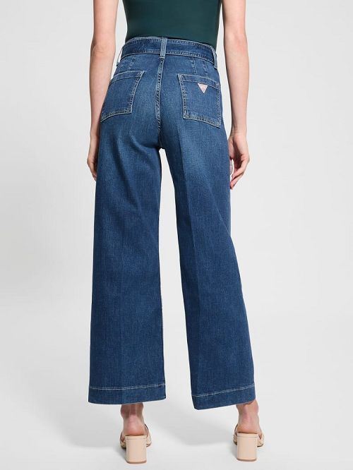 Guess Eco Dakota Belted Seamless Jeans Blauw | GUESS-SN26645
