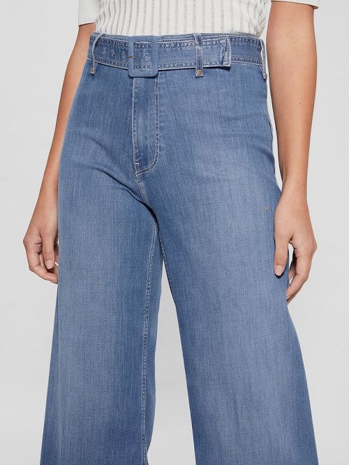 Guess Eco Dakota Seamless Flare Jeans Blauw | GUESS-SN26513