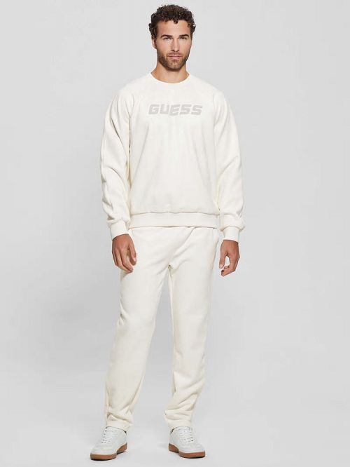 Guess Eco Daril Crewneck Sweatshirt Wit | GUESS-SN31034