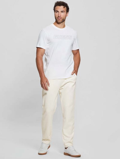 Guess Eco Daril Straight Pants Wit | GUESS-SN31446