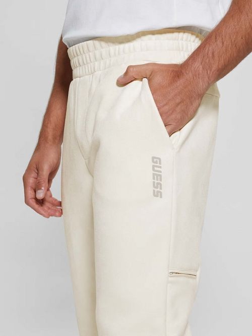 Guess Eco Daril Straight Pants Wit | GUESS-SN31446