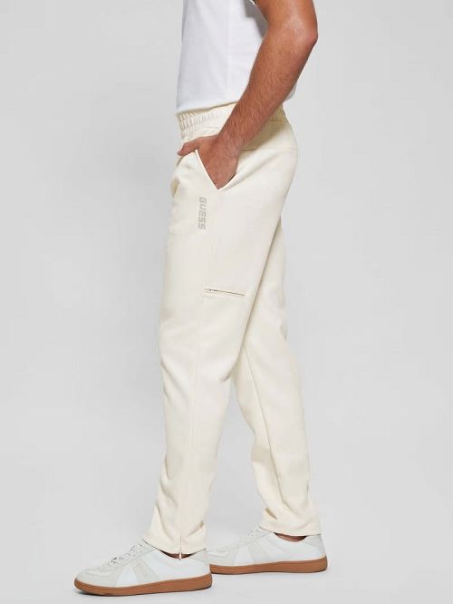 Guess Eco Daril Straight Pants Wit | GUESS-SN31446