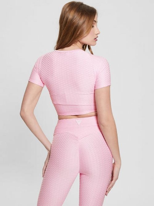 Guess Eco Delma Active Crop Top Roze | GUESS-SN28336