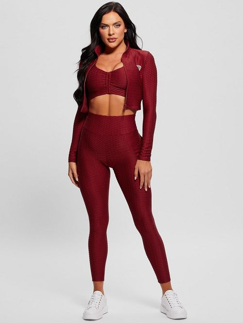 Guess Eco Delma Active Zip Jacket Rood | GUESS-SN28343