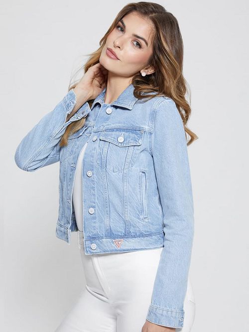 Guess Eco Doria Jean Jacket Blauw | GUESS-SN26702