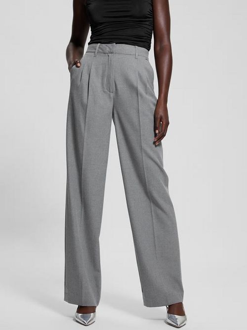 Guess Eco Doris Perfect Tailored Pants Grijs | GUESS-SN28233