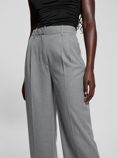 Guess Eco Doris Perfect Tailored Pants Grijs | GUESS-SN28233