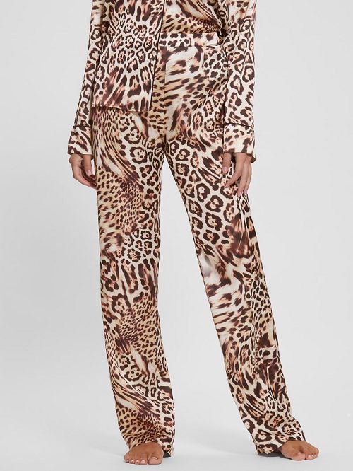 Guess Eco Dulcie Shirt and Pants PJ Set Bruin | GUESS-SN28572