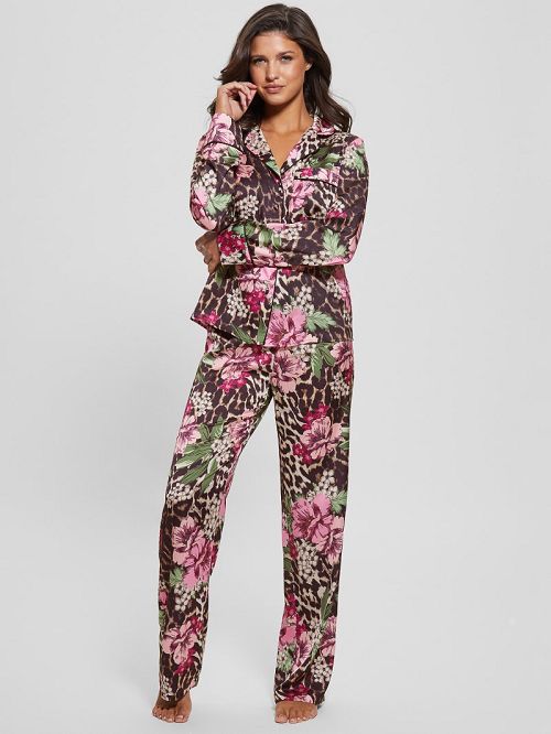 Guess Eco Dulcie Shirt and Pants PJ Set Multi | GUESS-SN28588
