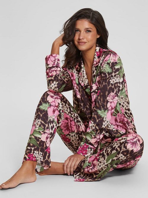 Guess Eco Dulcie Shirt and Pants PJ Set Multi | GUESS-SN28588
