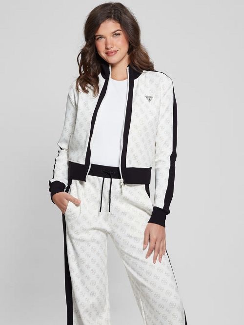 Guess Eco Eléa Quattro G Crop Jacket Zwart | GUESS-SN28389