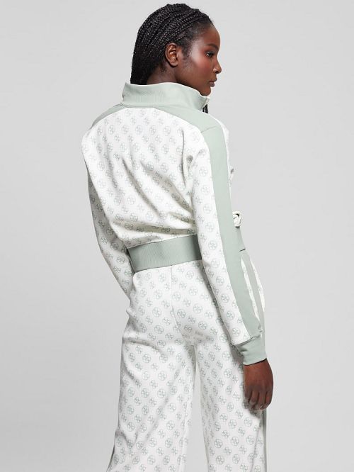 Guess Eco Eléa Quattro G Crop Jacket Groen | GUESS-SN28405