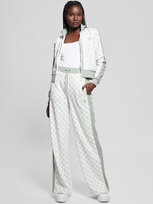 Guess Eco Eléa Quattro G Wide Pants Groen | GUESS-SN28465