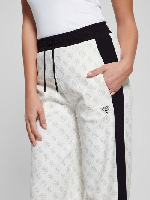 Guess Eco Eléa Quattro G Wide Pants Zwart | GUESS-SN28470