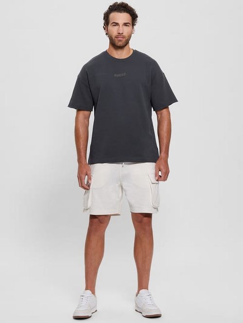Guess Eco Emis Sweatshirt Tee Zwart | GUESS-SN30526