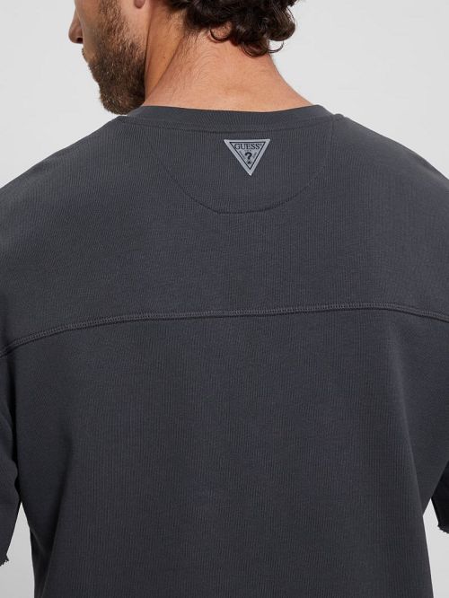 Guess Eco Emis Sweatshirt Tee Zwart | GUESS-SN30526