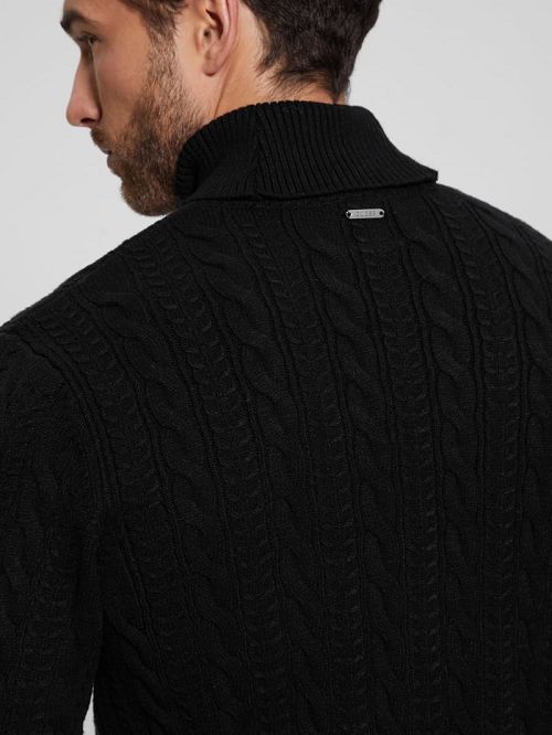 Guess Eco Ethan Turtleneck Sweater Zwart | GUESS-SN30890