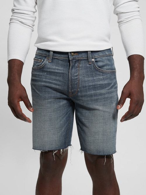 Guess Eco Faded Denim Shorts Blauw | GUESS-SN31371