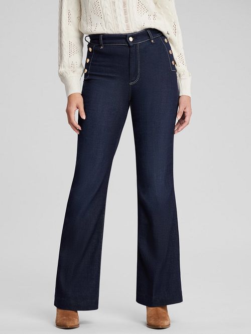Guess Eco Faye Sailor Flared Jeans Blauw | GUESS-SN26568