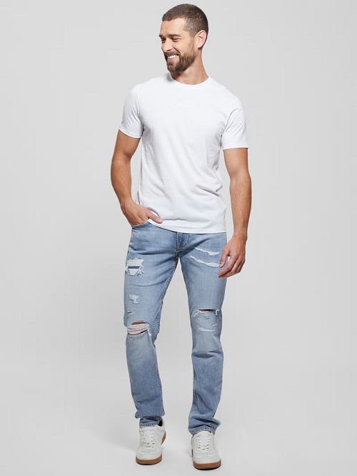 Guess Eco Finnley Tapered Jeans Blauw | GUESS-SN30435