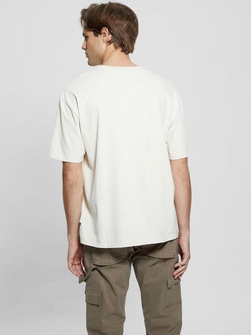 Guess Eco Flower Market Tee Wit | GUESS-SN30582