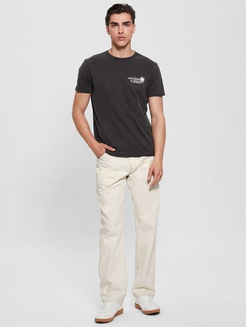Guess Eco Future Is Bright Tee Zwart | GUESS-SN30651