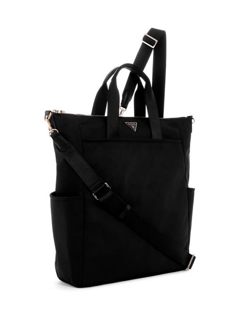 Guess Eco Gemma Convertible Tote Backpack Zwart | GUESS-SN29490